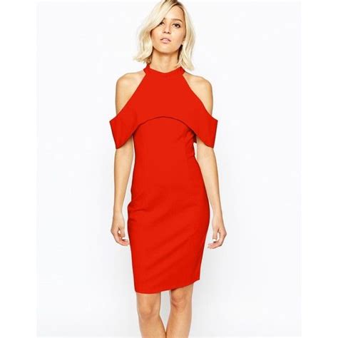 Lavish Alice Midi Dress With Halterneck And Cold Shoulder €94 Liked