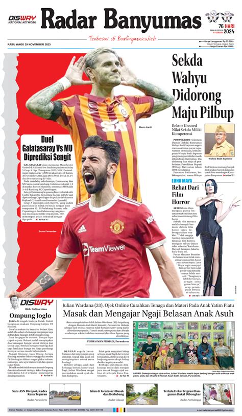 EPaper Rabu 29 November 2023 Radar Banyumas Digital Edition