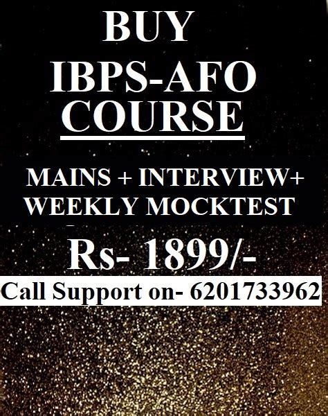 Ibps Afo Online Full Preparation Course For Mains And Interview