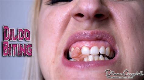 Close Up Dildo Biting Diane Chrystall Clips Sale