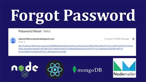 8 How To Do Forgot Password In React Js By Sending Mail Node Js