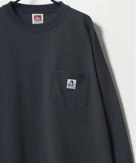 BEN DAVISベンデイビスのBEN DAVIS ベンデイビス NEW L S POCKET TEE オーバーサイズ ロゴ ワン