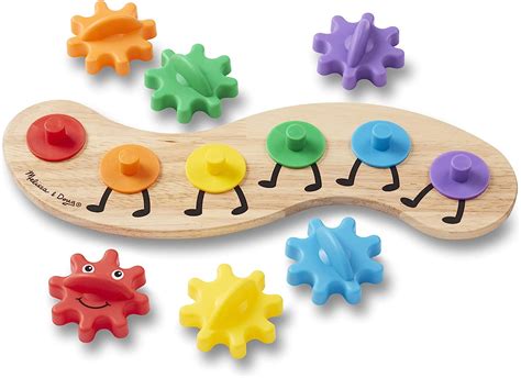 Buy Melissa And Doug Rainbow Caterpillar Gear Toy With 6 Interchangeable