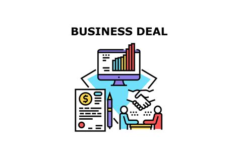 business deal vector concept color graphic  stockvectorwin creative