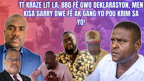 Men kisa PM Gary Conille dwe fè ak gang yo daprè TT YouTube