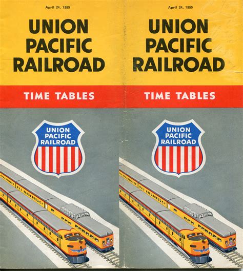 1955 / April 24 / Timetable / System / Union Pacific / Last with / C&NW ...