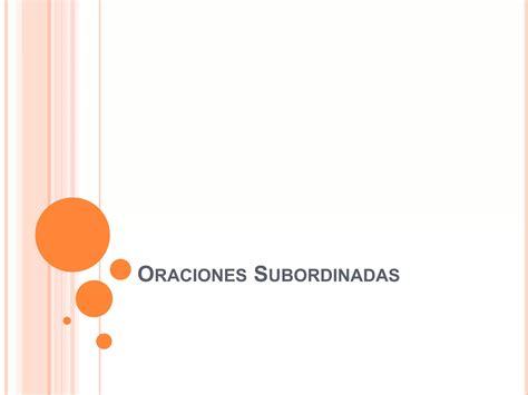 Oraciones Subordinadas Ppt Descarga Gratuita