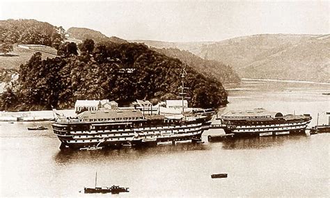 Royal navy HMS Britannia training ship at Dartmouth