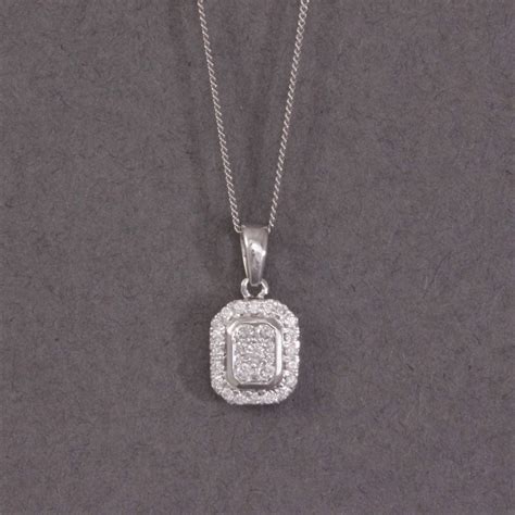 Diamond Cluster Necklace - Abana Jewellers