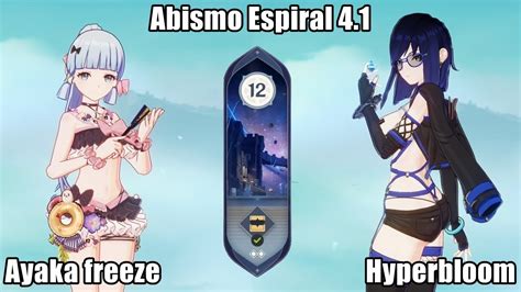 Genshin Impact 4 1 Novo Abismo Espiral Piso 12 Ayaka Freeze E