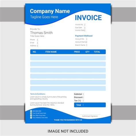 Premium Vector Creative And Modern Professional Business Invoice Design