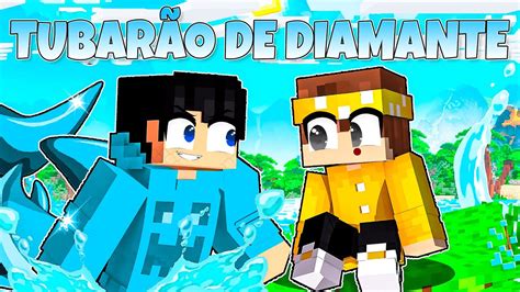 Um TUBARÃO DE DIAMANTE virou MEU PAI no Minecraft YouTube