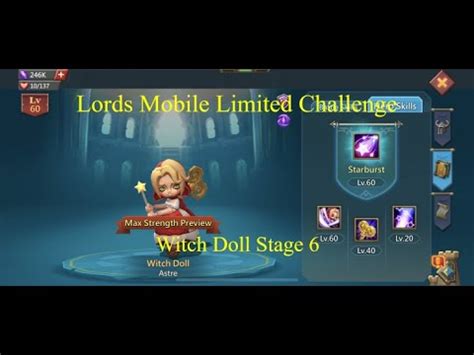 Lords Mobile Limited Challenge Witch Doll Stage 6 With And Without