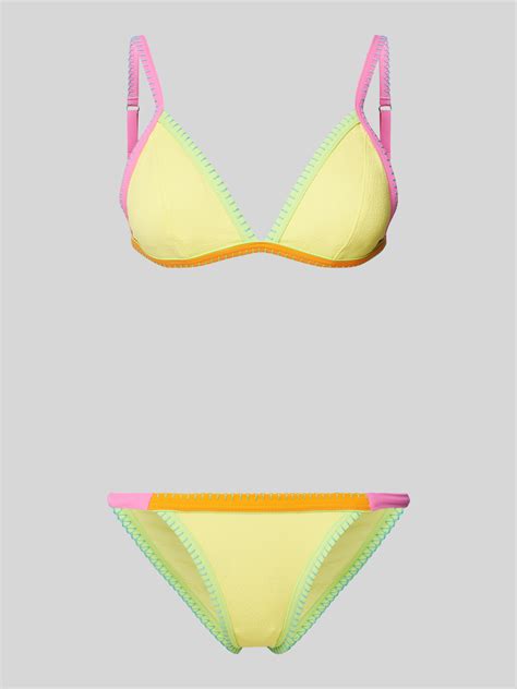 Banana Moon Bikini Set Mit Strukturmuster Modell Taneofiaba Santacolor Gelb Online Kaufen