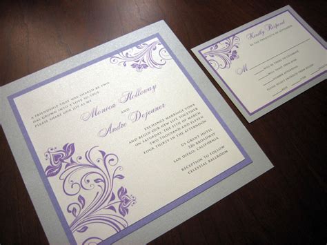 30 Pretty Image Of Purple And Silver Wedding Invitations