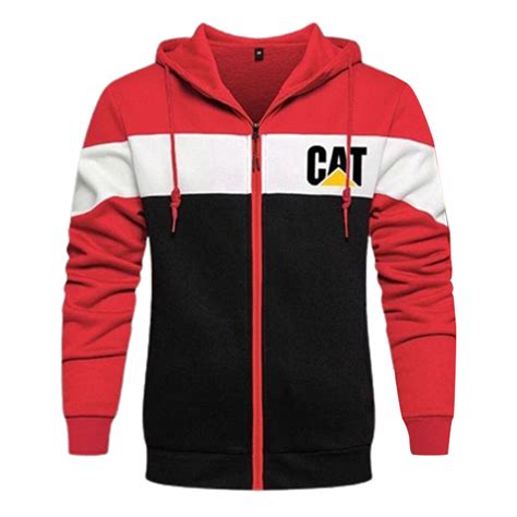 Cotton Winter Hoodie For Men Black And Red H 244