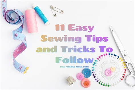 11 Easy Sewing Tips And Pro Tricks You Should Know