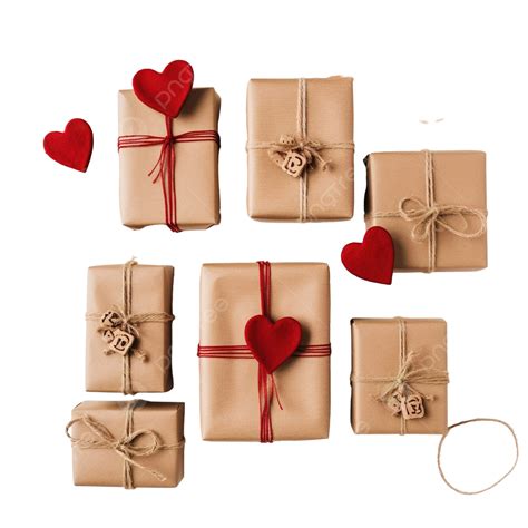 Christmas Zero Waste Concept Handmade Gifts Made Of Kraft Paper Natural