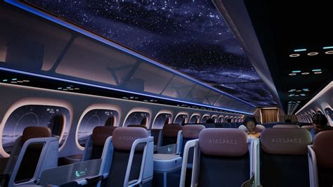 Futuristic Airplane Interior