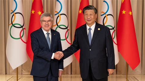 IOC President Thomas Bach Receives Chinese President Xi Jinping And