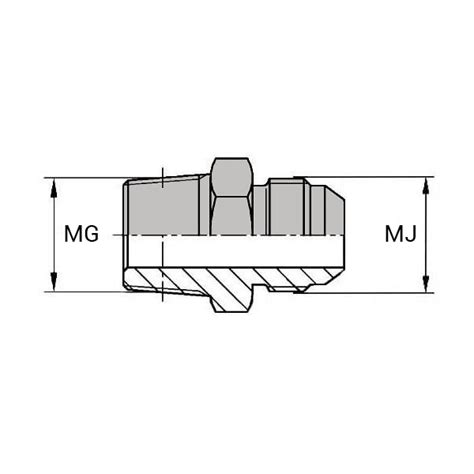 Jmmco Adaptateur Hydraulique Droit M Le Jic X M Le Gaz Conique Isoflex