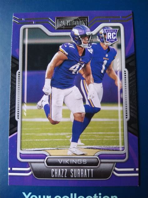 2021 Panini Playbook Football Chazz Surratt 172 Minnesota Vikings