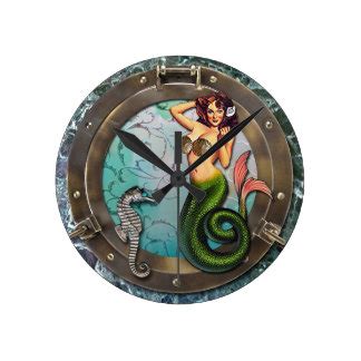 Mermaid Clocks & Mermaid Wall Clock Designs | Zazzle