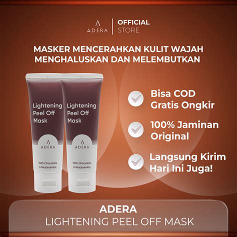 Paket Adera Lightening Peel Off Mask Mencerahkan Kulit Tampak Lebih