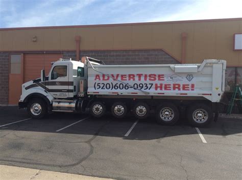 Large printed graphics installed on a dump truck. #install #print # ...