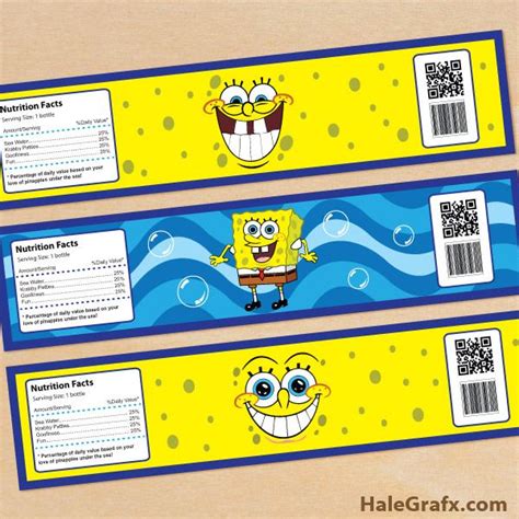 Free Printable Spongebob Food Labels Printable Word Searches