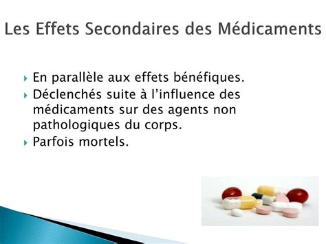 PPT Médicaments et Effets Secondaires PowerPoint Presentation free