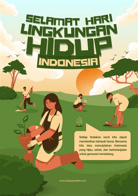 halaman  gratis contoh poster lingkungan keren  canva