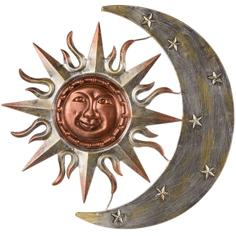 Metal Sun Face Moon Wall Decor 24 At Home