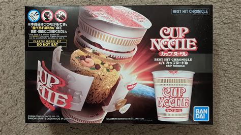 Bandai Spirits Best Hit Chronicle Cup Noodle Model Kit Overview Youtube