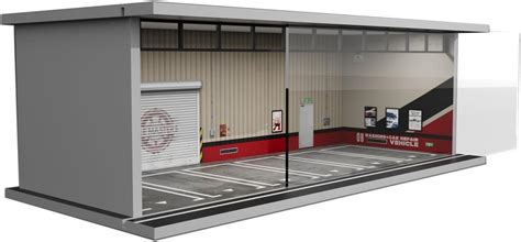 Bivitre Diorama Display Case With Led Lights Compatible With Hot Wheels Matchbox Mini Gt