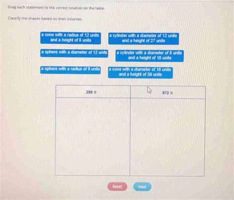 Solved Drag Each Statement To The Correct Location On The Table