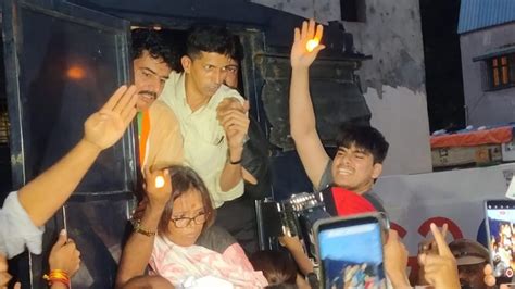 In Photos Mumbai Congress Workers Detained During Candle March Against