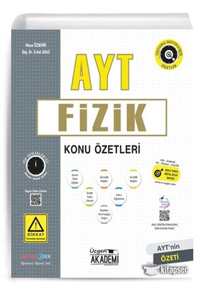 AYT Fizik Konu Özetleri Üçgen Akademi 9786257152877