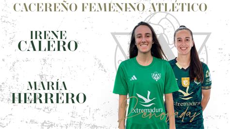 Irene Calero y María Herrero renuevan con el Cacereño Femenino Atlético