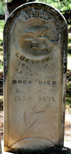 Lucy Ann Kelley 1870 1871 Memorial Find A Grave