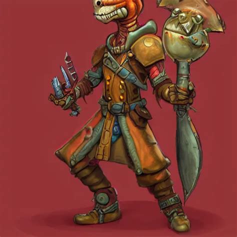 Red Kobold Artificer Dandd Character Commission Rpg Stable Diffusion