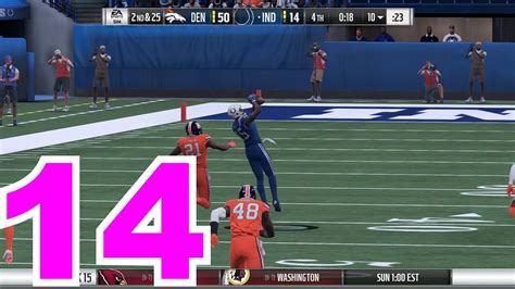 Madden 18 Career Mode Part 14 Phil Dorsett Wide Open Catch Week 15