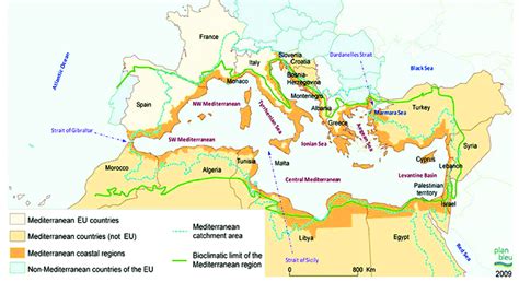 The Mediterranean basin. Adapted from Bleu (2009). | Download ...