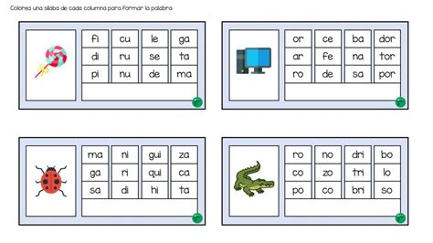 Tarjetitas Para Formar Palabras De S Labas