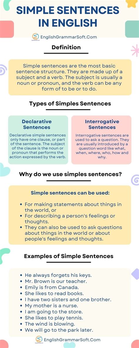 10 Examples Of Simple Sentences