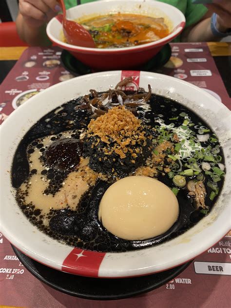 Blackened Garlic And Squid Ink Pork Broth Ramen Rramen