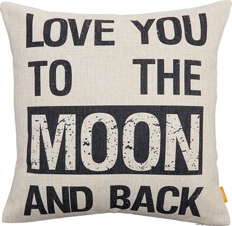 Ojia 18 X 18 Inch Cotton Linen Decorative Sweet Love Sayings Throw Pillow Cover