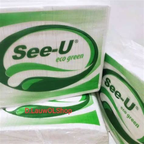 Jual Tissue Tisu Facial See U Eco Green Shopee Indonesia