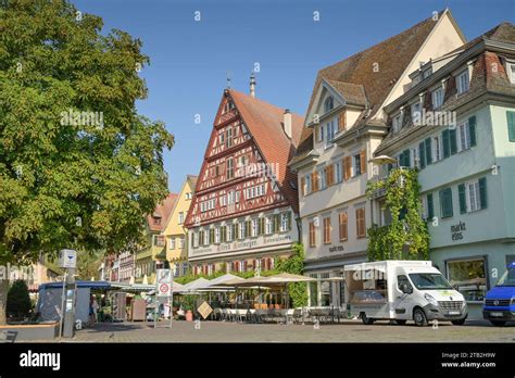 Altbauten, Marktplatz, Altstadt, Esslingen, Baden-Württemberg ...