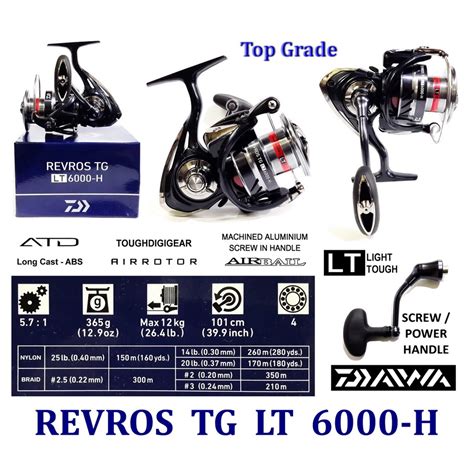 Jual Reel Daiwa REVROS TG LT Power Handle Shopee Indonesia